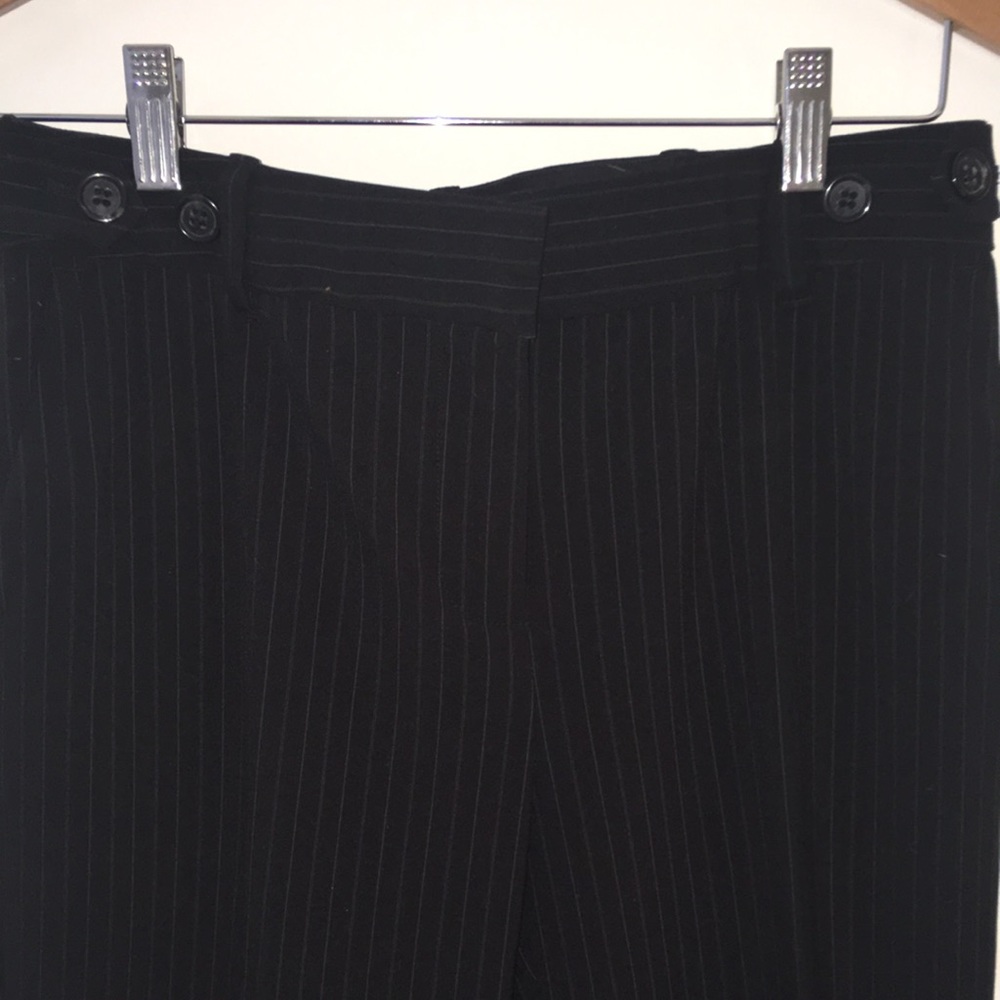 Claiborne Black Pinstripe Sloan Trouser Size 4 - Picture 3 of 4